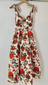 Vintage Rose Printed Midi Dress